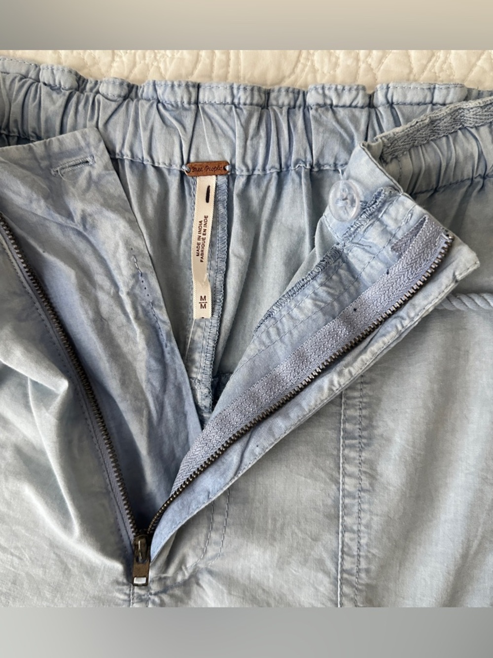 Free People Moon Bay Parachute Shorts Cashmere Blue Size M - Picture 6 of 13